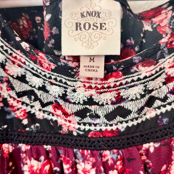 Knox Rose Embroidered Floral Blouse – Size M - Picture 5 of 10